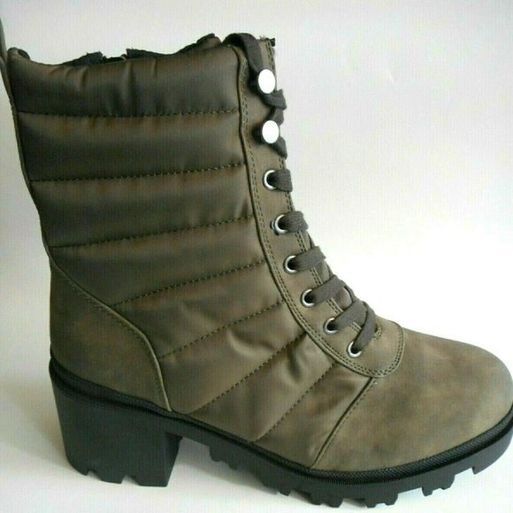 NEW DV DOLVE VITA Olive Green Boots - Picture 1 of 5